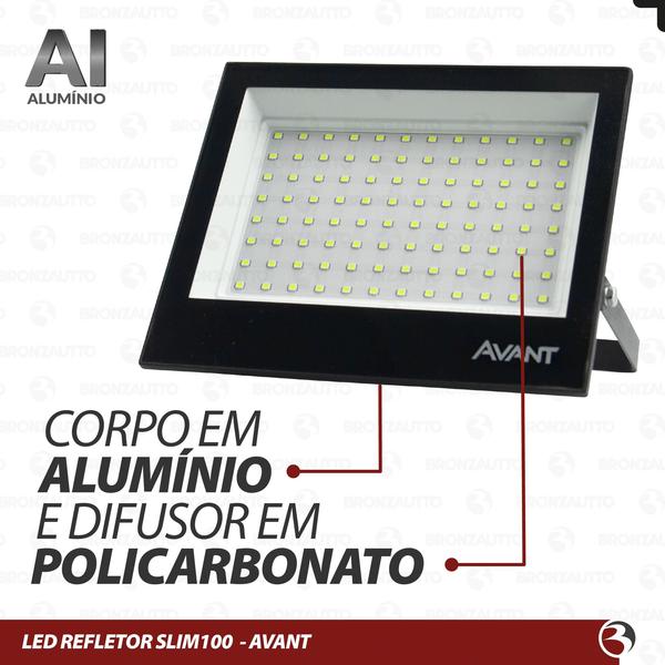 Imagem de Kit 3 Refletor 100w Led Verde Bivolt Decoração Jardim Avant