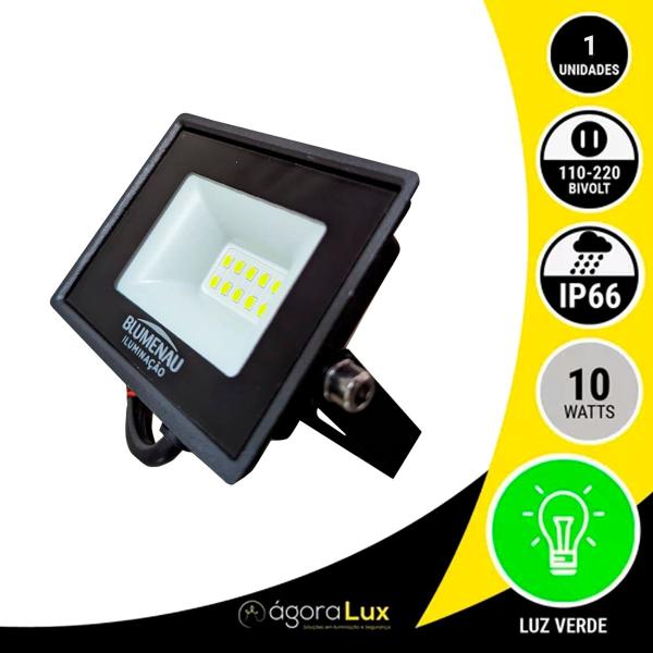 Imagem de Kit 3 Refletor Holofote 30w Luz Verde A Prova De Agua Decoração Jardim IP66 Bivolt