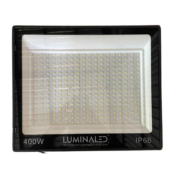 Kit 3 Refletor Holofote 400w Carcaça Preto Ip66 Bivolt Slim Jardim Até 80% Economia de Energia Comercio Branco Frio 6500k - Luminaled Imagem de Kit 3 Refletor Holofote 400w Carcaça Preto Ip66 Bivolt Slim Jardim Até 80% Economia de Energia Comercio Branco Frio 6500k