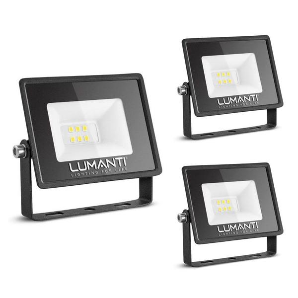 Imagem de KIT 3 Refletor LED Start 10w IP66 Prova D' Água Luz Amarela