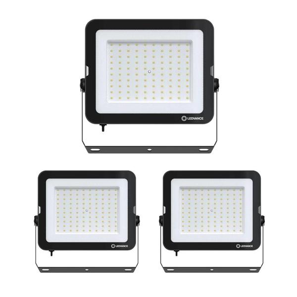 Imagem de Kit 3 Refletores Led Floodlight Compact Core 100w 5000k Ip65 Ledvance Osram