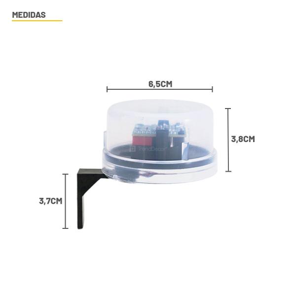 Kit 3 Refletores LED Taschibra TR 50 Slim Branco + Relé Fotocélula Qualitronix QR51 Corujito Imagem de Kit 3 Refletores LED Taschibra TR 50 Slim Branco + Relé Fotocélula Qualitronix QR51 Corujito