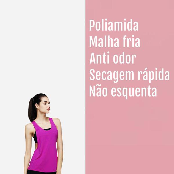 Imagem de Kit 3 Regatas Camisetas Blusa Femininas Academia Fitness POLIAMIDA 234