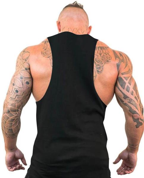 Kit 3 Regatas Cavada Masculina Fitness Academia Algodão - LC REGATAS Imagem de Kit 3 Regatas Cavada Masculina Fitness Academia Algodão