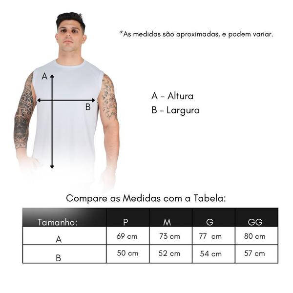 Imagem de Kit 3 Regatas Dry Fit Esporte Proteção Solar 50 UV Térmica