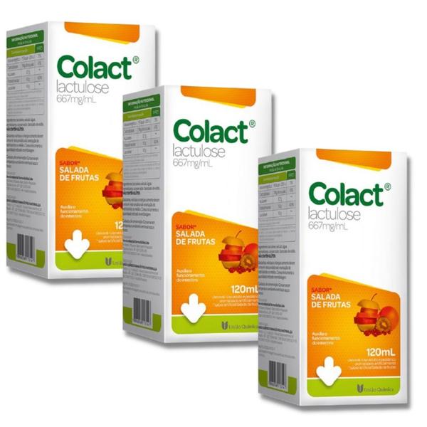 Imagem de Kit 3 Regulador Intestinal Colact Sem Salada de Frutas 120ml