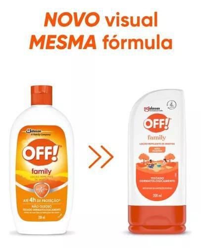 Imagem de Kit 3 Repelente De Insetos Off! Family Loção Com 200ml