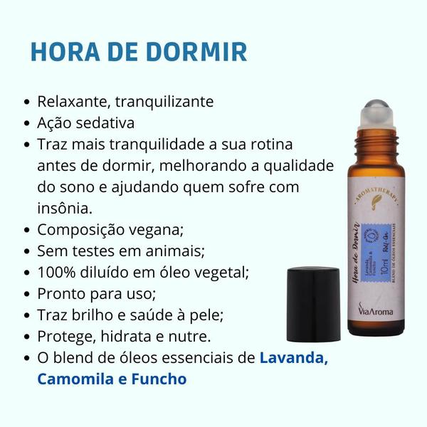 Imagem de Kit 3 Roll-on Blend Óleos Essenciais Relaxante, Mulher e Hora de Dormir Via Aroma 10ml