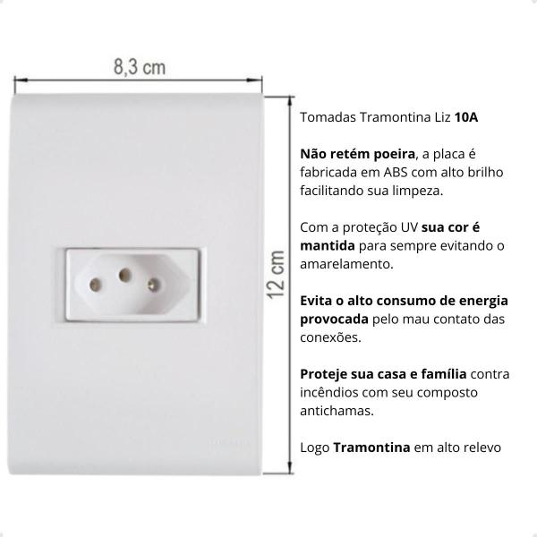 Imagem de Kit 3 Rolo Cabo Flexivel SIL 2,5mm² 100m + 15 Tomada 10A