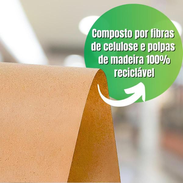 Imagem de Kit 3 Rolos De Papel Semi Kraft 60 CM x 50M Embalagem Mascaramento e Automotivo