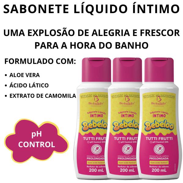 Imagem de Kit 3 Sabonete Íntimo Bebeloo Tutti Fruti Limpeza Delicada!!