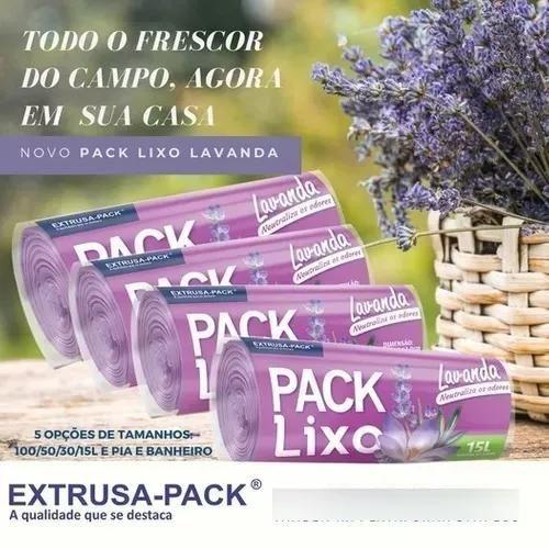 Imagem de Kit 3 Saco Lixo Perfumado Anti Odor Lavanda 15 L 180 Sacos