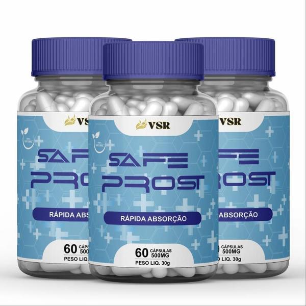 Imagem de Kit 3 Safe Prost Suplemento Natural 180 Capsulas