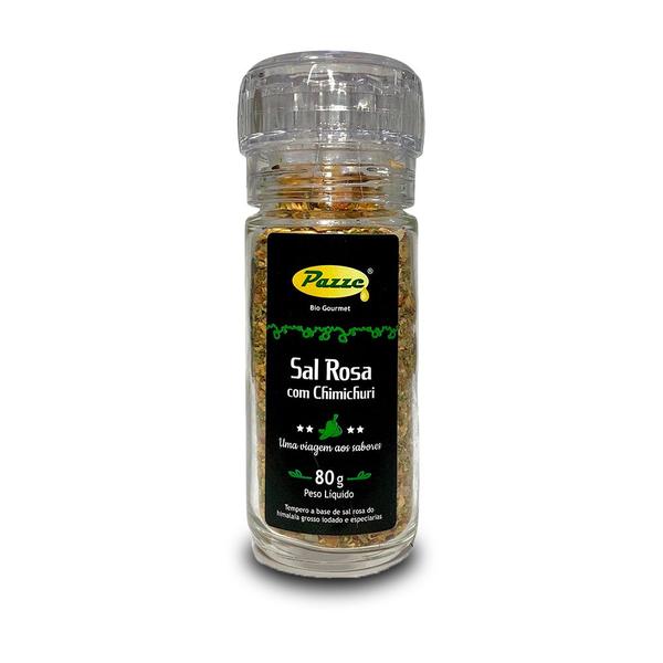 Imagem de Kit 3 Sal Rosa Com Chimichurri Moedor Pazze 80g