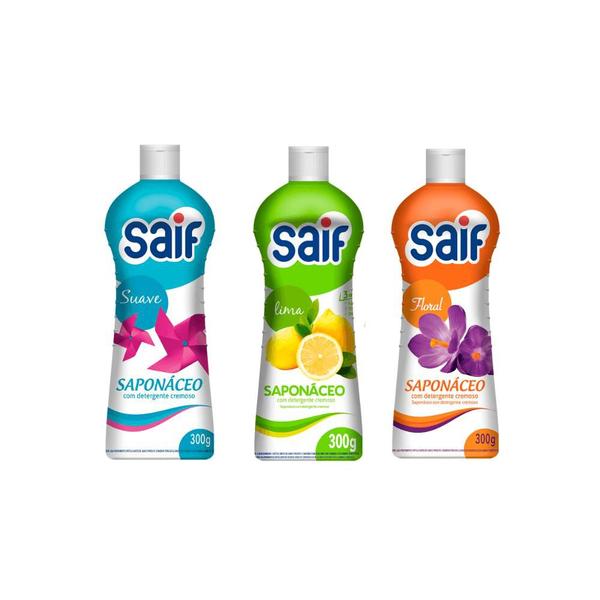 Imagem de Kit 3 Saponáceos Creme 300ml Saif