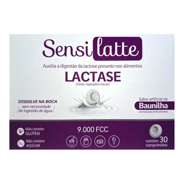 Imagem de Kit 3 Sensilatte Lactase 9.000 FCC 30Cps Baunilha - Prati