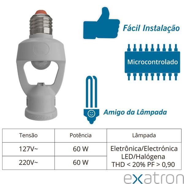 Imagem de Kit 3 Sensor Presença Fotocelula Soquete E27 Smart X-Control