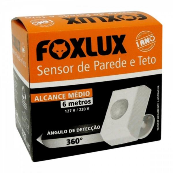 Imagem de Kit 3 sensor presenca parede e teto sobrepor bivolt foxlux 32.06