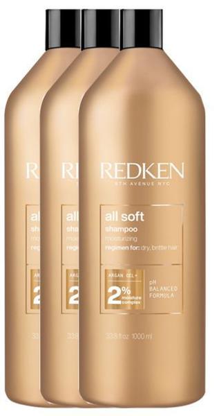 Imagem de Kit 3 Shampoo All Soft 1L - Redken