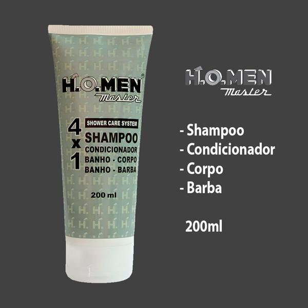 Imagem de Kit 3 Shampoo Condicionador Masculino 41 Cabelo Anticaspa H.O.Men Master Shower Care