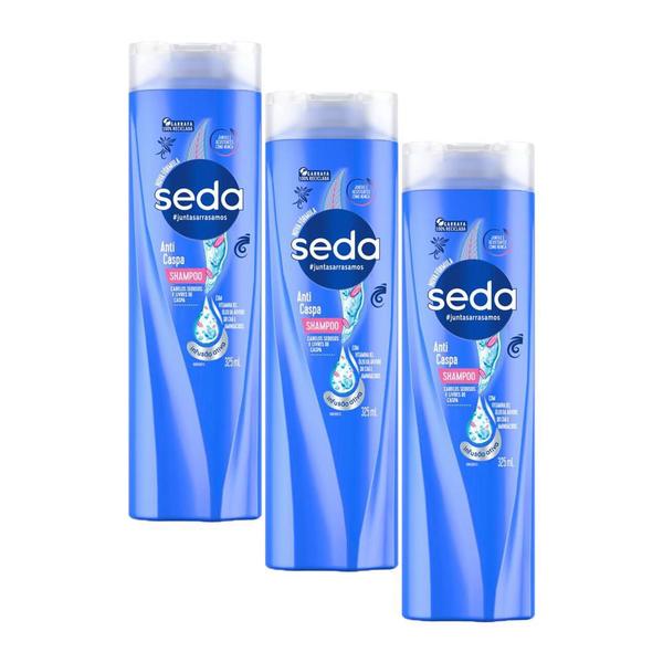 Imagem de Kit 3 Shampoos Seda Anticaspa Cocriações Hidratação Diária 325ml cada