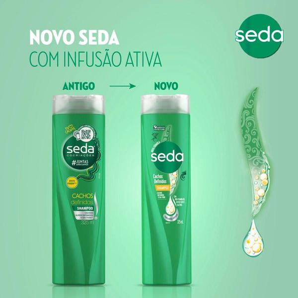 Imagem de Kit 3 Shampoos Seda Cachos Definidos 325ml cada