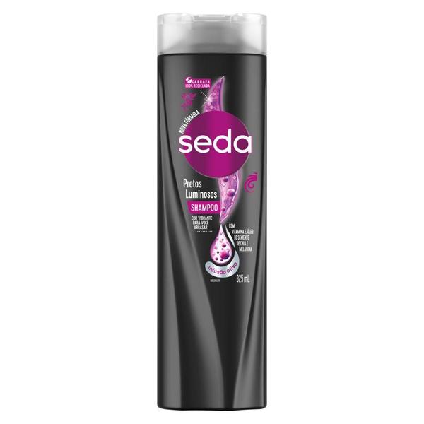 Imagem de Kit 3 Shampoos Seda Cocriações Pretos Luminosos 325ml cada