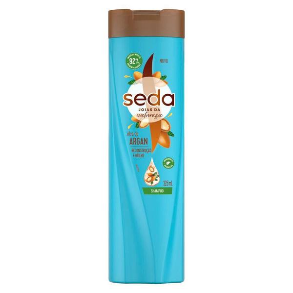 Imagem de Kit 3 Shampoos Seda Recarga Natural Bomba Argan 325ml cada