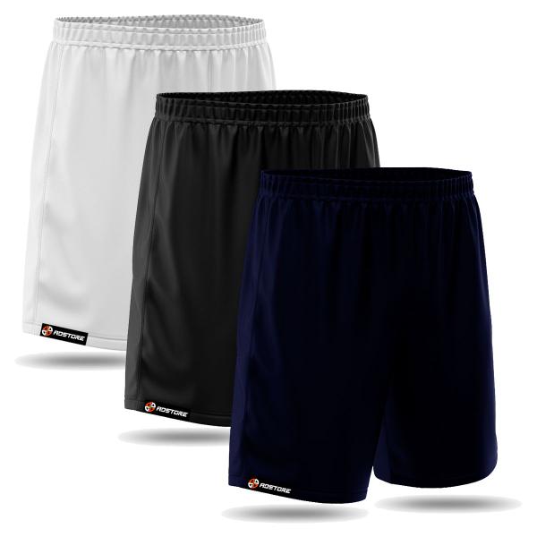 Imagem de Kit 3 Shorts Bermuda Academia Masculina Praia Treino Corrida Training