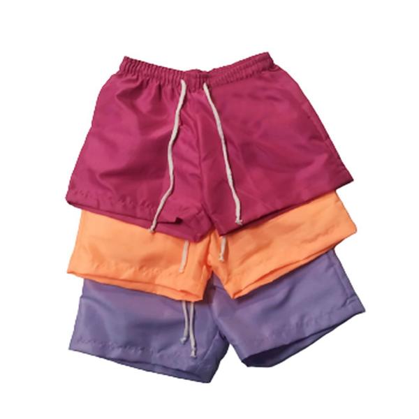 Imagem de Kit 3 Shorts Feminino Infantil Juvenil