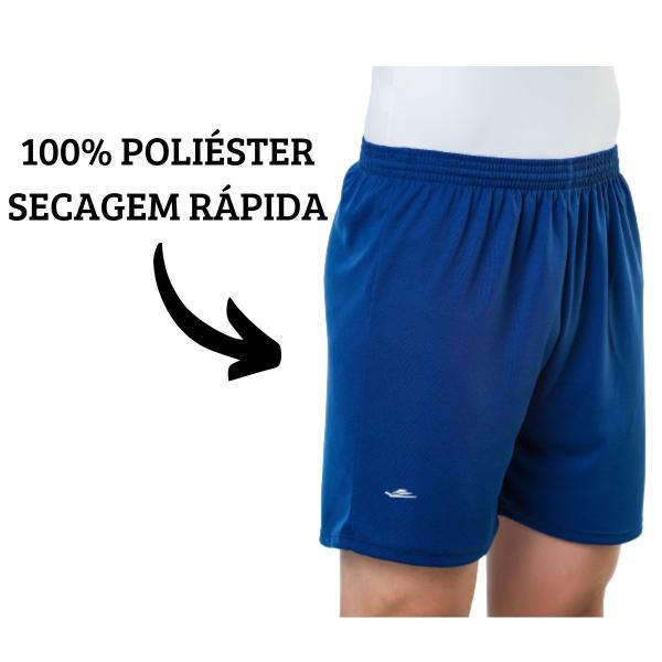 Imagem de Kit 3 Shorts Masculino Elite Calção Academia Futebol Cordão