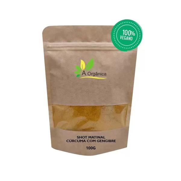 Kit 3 Shot Matinal Cúrcuma com Gengibre 100g - À Orgânica Imagem de Kit 3 Shot Matinal Cúrcuma com Gengibre 100g