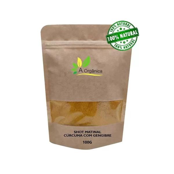 Kit 3 Shot Matinal Cúrcuma com Gengibre 100g - À Orgânica Imagem de Kit 3 Shot Matinal Cúrcuma com Gengibre 100g
