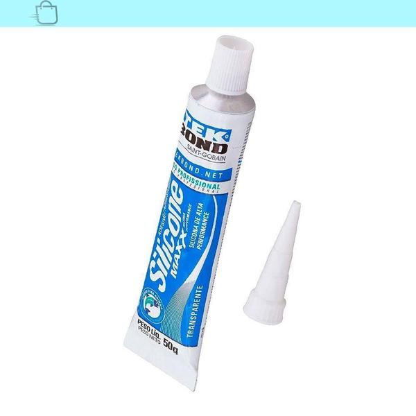 Imagem de Kit 3 Silicone Aquário Maxx Transparente Atóxico 50G Tekbond