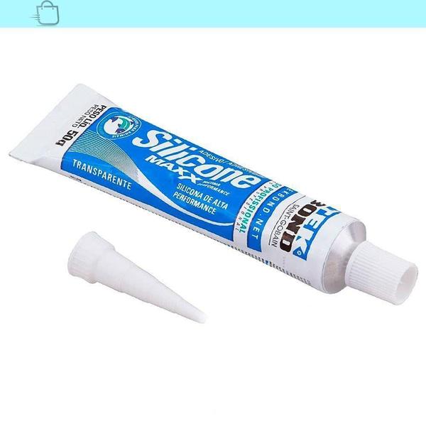 Imagem de Kit 3 Silicone Aquário Maxx Transparente Atóxico 50G Tekbond