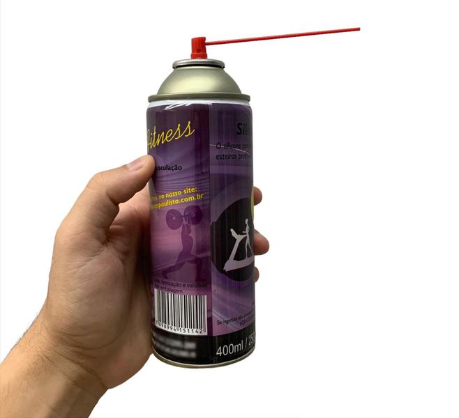 Kit 3 Silicones Spray 400ml Profissional Para Lubrificar Esteira Elétrica Paulista - Silicones Paulista Imagem de Kit 3 Silicones Spray 400ml Profissional Para Lubrificar Esteira Elétrica Paulista