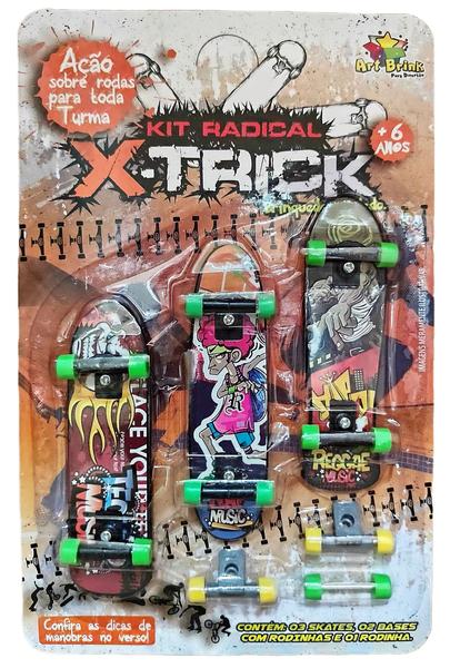 Imagem de Kit 3 Skate Radical De Dedo Fingerboard