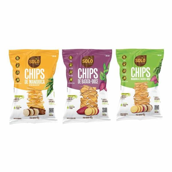 Imagem de Kit 3 Snacks Assados: Mandioca, Batata Doce, Mix 42g