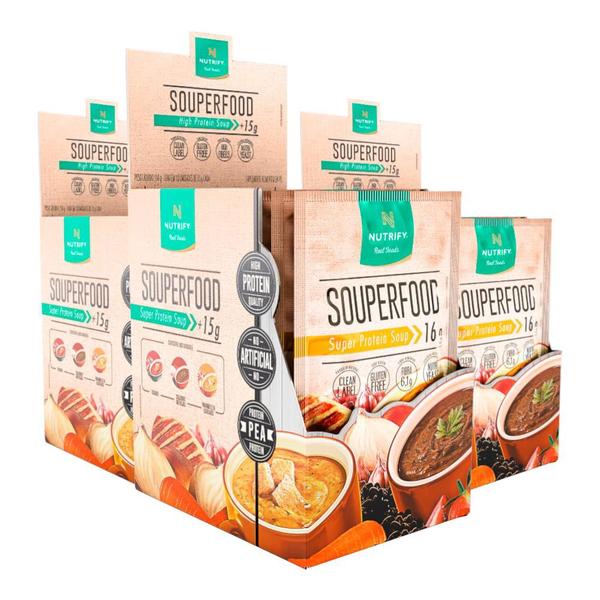 Kit 3 Souperfood Proteína Vegana Frango de Legumes Nutrify 10und Imagem de Kit 3 Souperfood Proteína Vegana Frango de Legumes Nutrify 10und