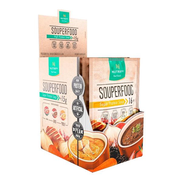 Kit 3 Souperfood Proteína Vegana Frango de Legumes Nutrify 10und Imagem de Kit 3 Souperfood Proteína Vegana Frango de Legumes Nutrify 10und
