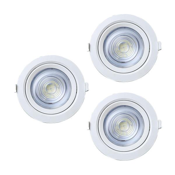 Imagem de Kit 3 Spot de Led Embutir Alltop Par30 Redondo 10W Bivolt Taschibra