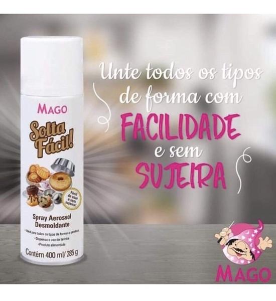 Imagem de Kit 3 Spray Desmoldante Solta Fácil Antiaderente Mago Leve 3