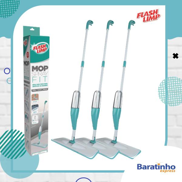 Imagem de Kit 3 Spray Mop Mágico C/ Reservatório Flash Limp