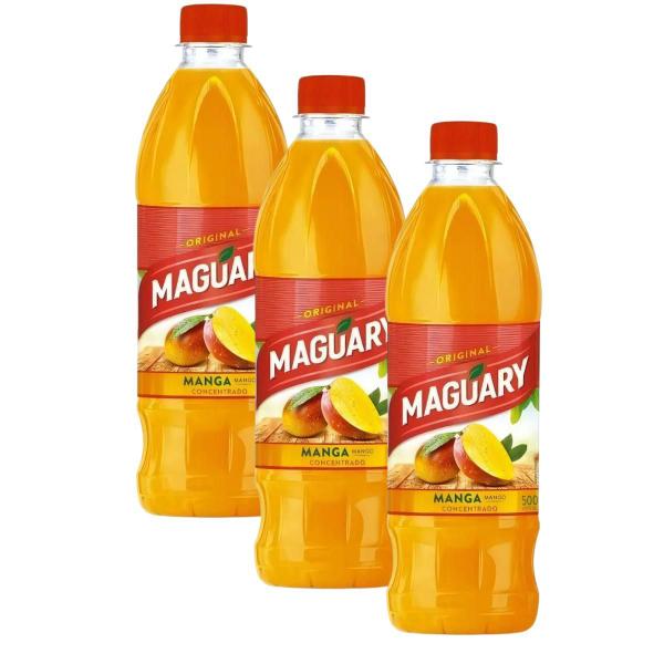 Imagem de Kit 3 Suco Concentrado De Manga Maguary 500ml 