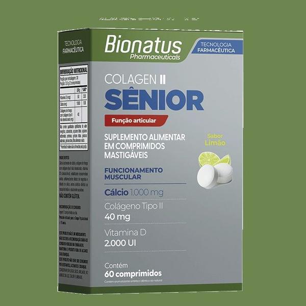 Imagem de Kit 3 Suplemento Colagen II Sênior 60 Comp - Bionatus