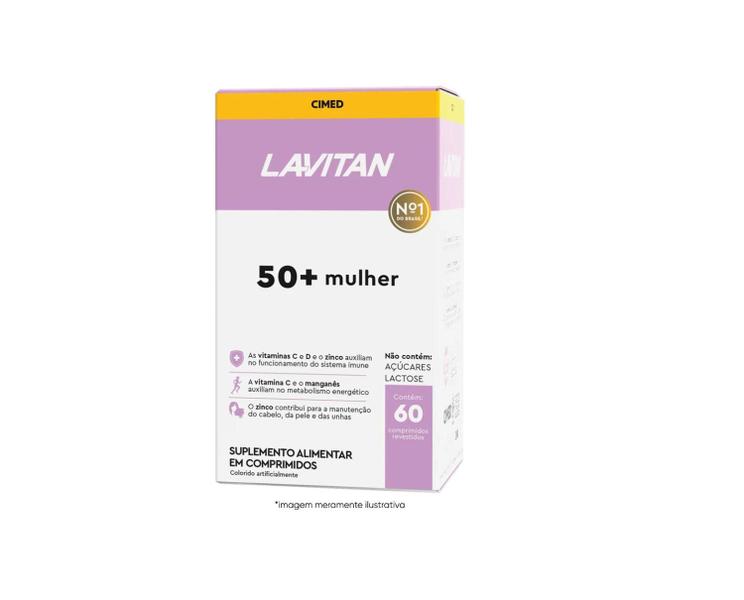 Imagem de Kit 3 Suplemento Lavitan 50+ Mulher 60 Comprimidos - Cimed