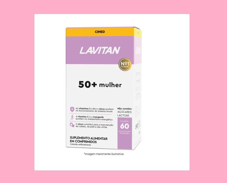 Imagem de Kit 3 Suplemento Lavitan 50+ Mulher 60 Comprimidos - Cimed