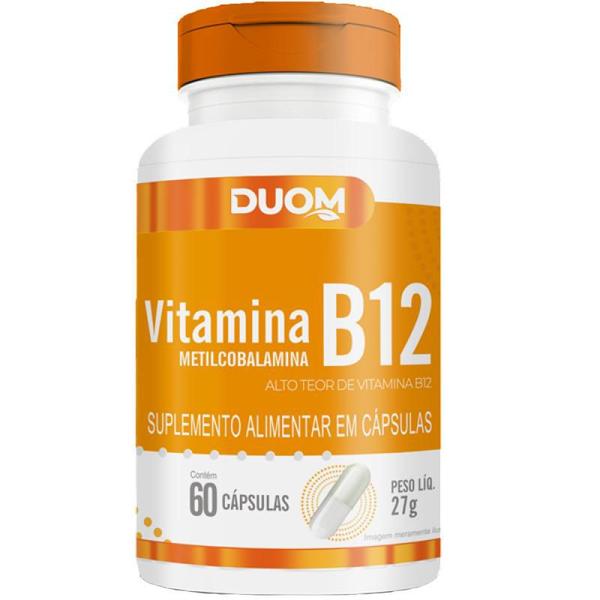 Imagem de Kit 3 Suplemento Vitamina B12 Metilcobalamina 60 Cps  Duom