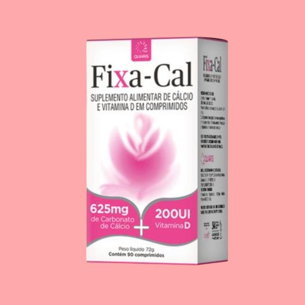 Kit 3 Suplemento Vitamina Fixa-Cal 90 Cpr - Quaris Imagem de Kit 3 Suplemento Vitamina Fixa-Cal 90 Cpr - Quaris