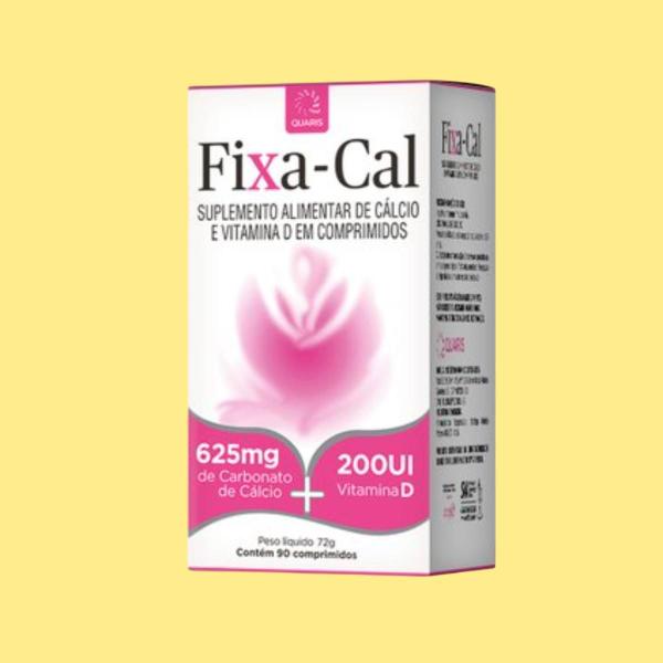 Kit 3 Suplemento Vitamina Fixa-Cal 90 Cpr - Quaris Imagem de Kit 3 Suplemento Vitamina Fixa-Cal 90 Cpr - Quaris